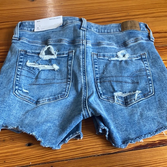 AE Next Level Stretch Denim Shorts  - NWT - Picture 3 of 4